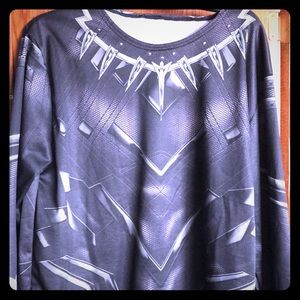 Black Panther Halloween Silk Shirt